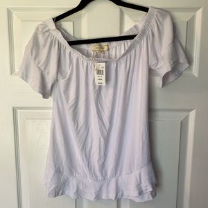 BNWT White Off the Shoulder Top